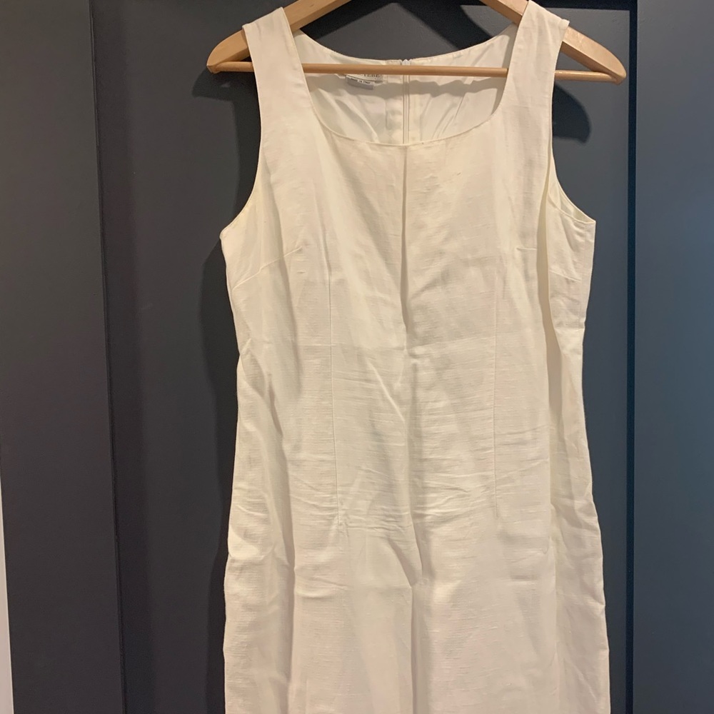 White linen dress!